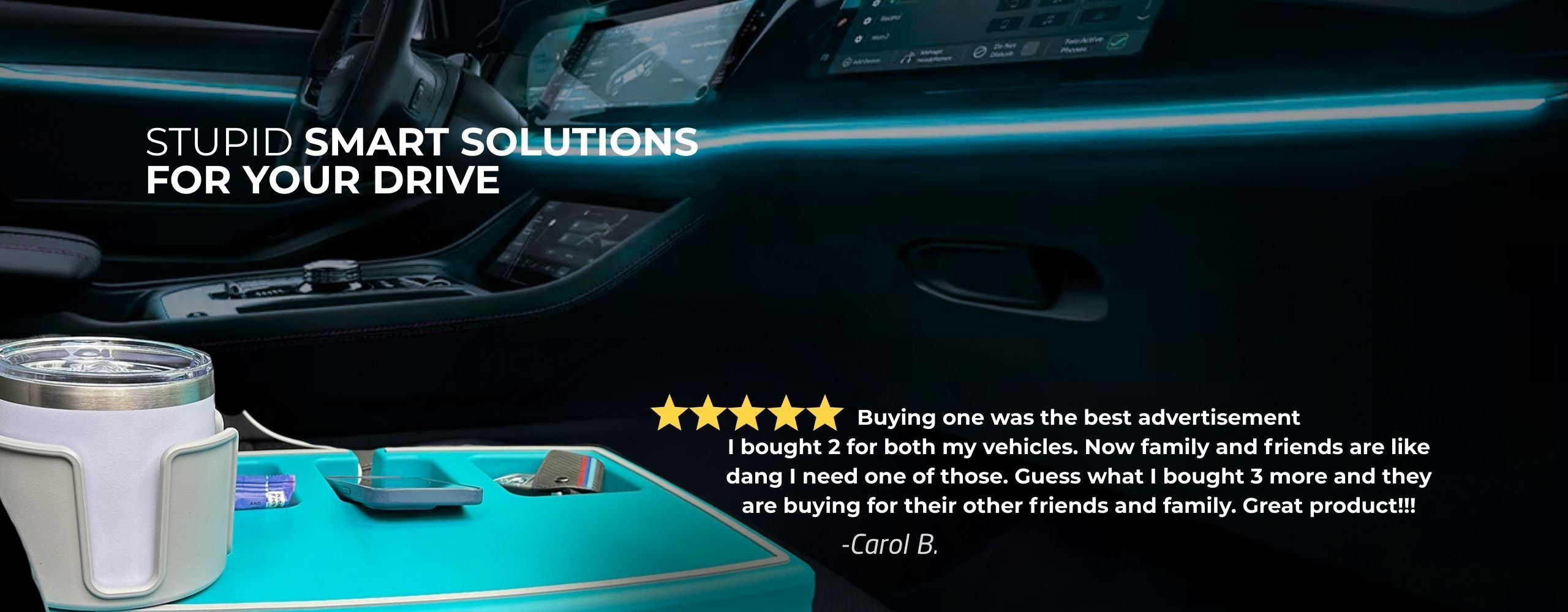 Stupid Car Tray passenger seat organizer